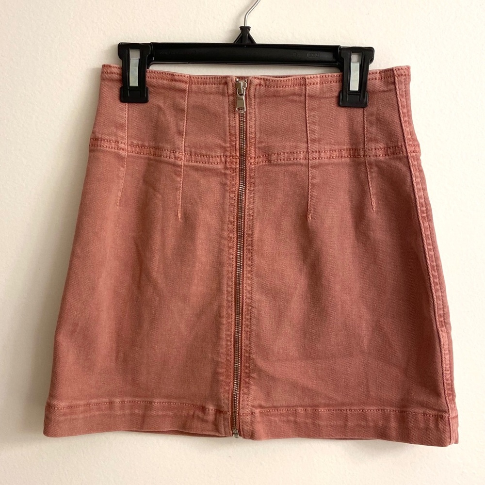 Virgo Denim Mini Skirt